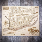 Vintage Reno (8"W x 10"H x 1.5"D)