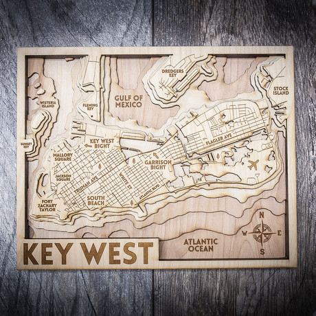 Key West (8"W x 10"H x 1.5"D)