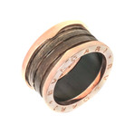 Bulgari 18k Rose Gold B.Zero 4 Band Ring // Ring Size: 6.25 // Store Display