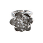 Piero Milano 18k White Gold Diamond Ring // Ring Size: 8.25 // Store Display
