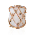 Piero Milano 18k Rose Gold Diamond Ring // Ring Size: 6.25 // Store Display