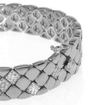 Piero Milano 18k White Gold Diamond Bracelet // Store Display