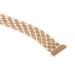 Piero Milano 18k Rose Gold Diamond Bracelet // Store Display