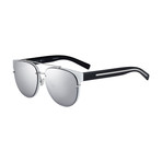Men's Black Tie 143 Sunglasses // Silver + Black