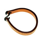 Jean Claude Jewelry // Leather Bracelet // Light Brown