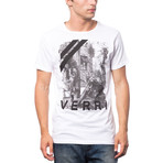 Stampata T-Shirt // White + Gray (S)