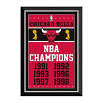 Chicago Bulls // NBA Championships Banner Display