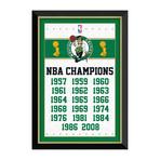 Boston Celtics // NBA Championships Banner Display