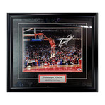 Dominique Wilkins // Framed Autographed Photo Display