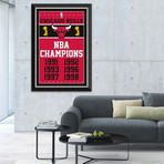 Chicago Bulls // NBA Championships Banner Display