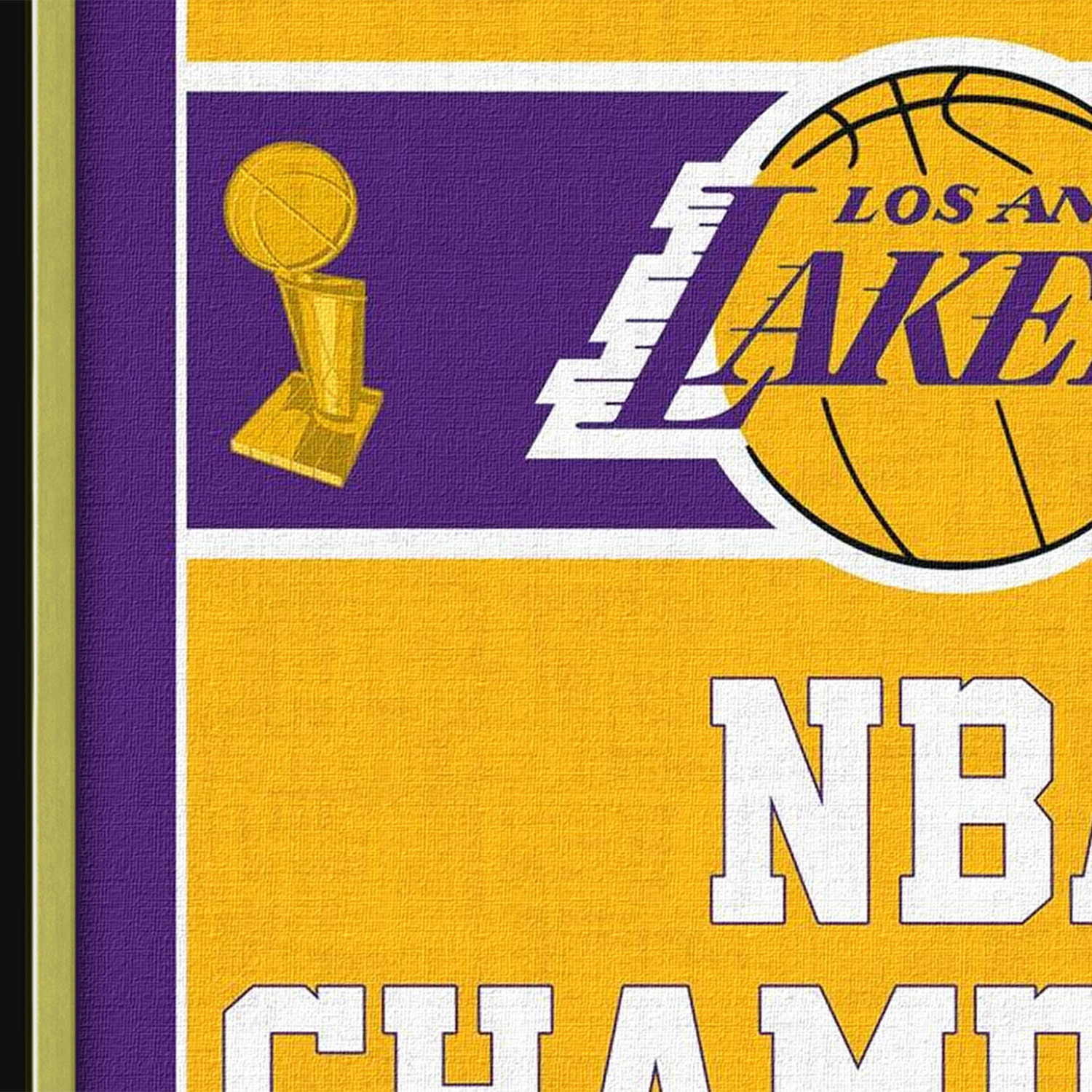 Los Angeles Lakers // NBA Championships Banner Display - Autograph  Authentic PERMANENT STORE - Touch of Modern