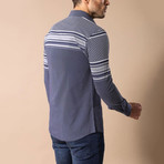 Carlton Slim-Fit Shirt // Navy (L)