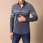 Carlton Slim-Fit Shirt // Navy (S)