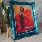 Beyonce // Blue Frame (30"H x 25"W x 2.3"D)