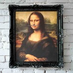 Mona Lisa // Black Frame (15"H x 13"W x 1.5"D)