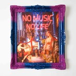 No Music No Life // Multicolor Frame (30"H x 25"W x 2.3"D)