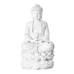 Peaceful Buddha Resin Statue // White