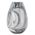 Marble Ink Swirl Glass Bullet Vase