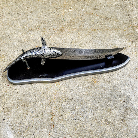 Stainless Shark Knife with Display Board