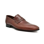 Textured Loafer // Brown Croco (Euro: 45)