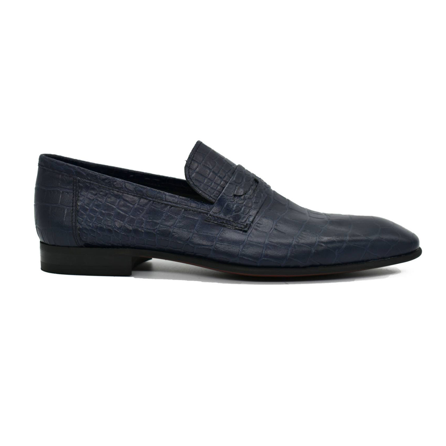Textured Loafer // Navy Blue (Euro: 39) - Fertini - Touch of Modern