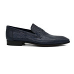Textured Loafer // Navy Blue (Euro: 43)