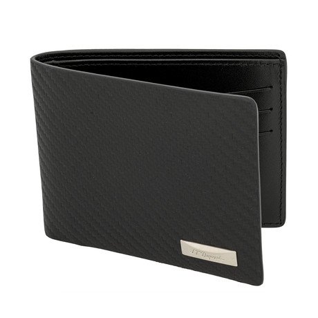 Carbon Black 6CC Billfold Wallet