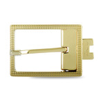 Gold Square Tong Belt Buckle