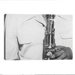 Duke Ellington with Ben Webster and Jimmy Hamilton at Carnegie Hall, 1948 // Rue Des Archives