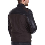 Kyle Waterproof Leather Jacket // Brown (XL)