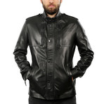 Daniel Leather Jacket // Black (XS)