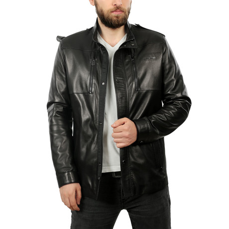 Daniel Leather Jacket // Black (XS)