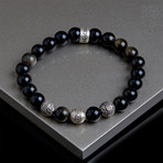 Abbachi Beads Bracelet // Black (L)