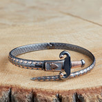 Antik Sword Bracelet // Black + Rose (S)