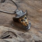 Kovboy Necklace Tip // Black + Gold (M)