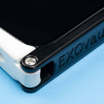 Europa Case // Black Anodized Aluminum + White G10 (iPhone 11 Pro)