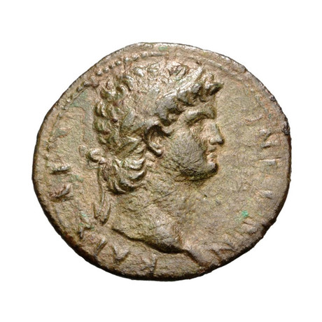 Roman Bronze Coin of Nero // 54-68 AD