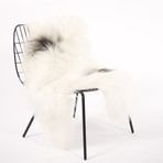 Icelandic Sheepskin // Natural White + Dyed Spotted