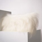 Icelandic Sheepskin Pillow Cover // Natural White (Square)