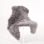 Icelandic Sheepskin // Dyed Silver (43-47"L x 27-32"W)