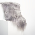 Icelandic Sheepskin // Dyed Silver (43-47"L x 27-32"W)