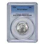 1924 Standing Liberty Quarter PCGS MS66+