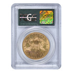 1875-S Liberty Head $20 Gold Piece PCGS Certified AU53