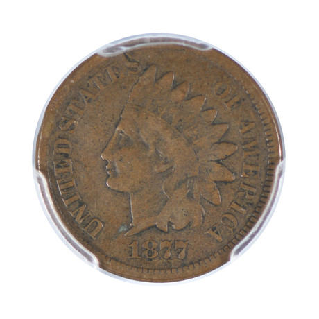 1877 Indian Head Cent PCGS Certified F12