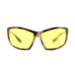 Burberry // Men's BE4297 Sunglasses // Spotted Horn + Yellow