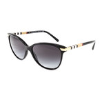 Burberry // Women's BE4216 Sunglasses // Black + Gray Gradient