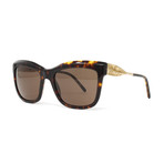 Burberry // Women's BE4207 Sunglasses // Dark Havana + Brown