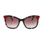 Burberry // Women's BE4263F Sunglasses // Black Tortoise + White + Red