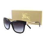 Burberry // Women's BE4207 Sunglasses // Black + Gray Gradient