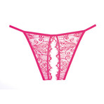 Enchanted Belle Crotchless Panty // Red + Hot Pink // Set of 2